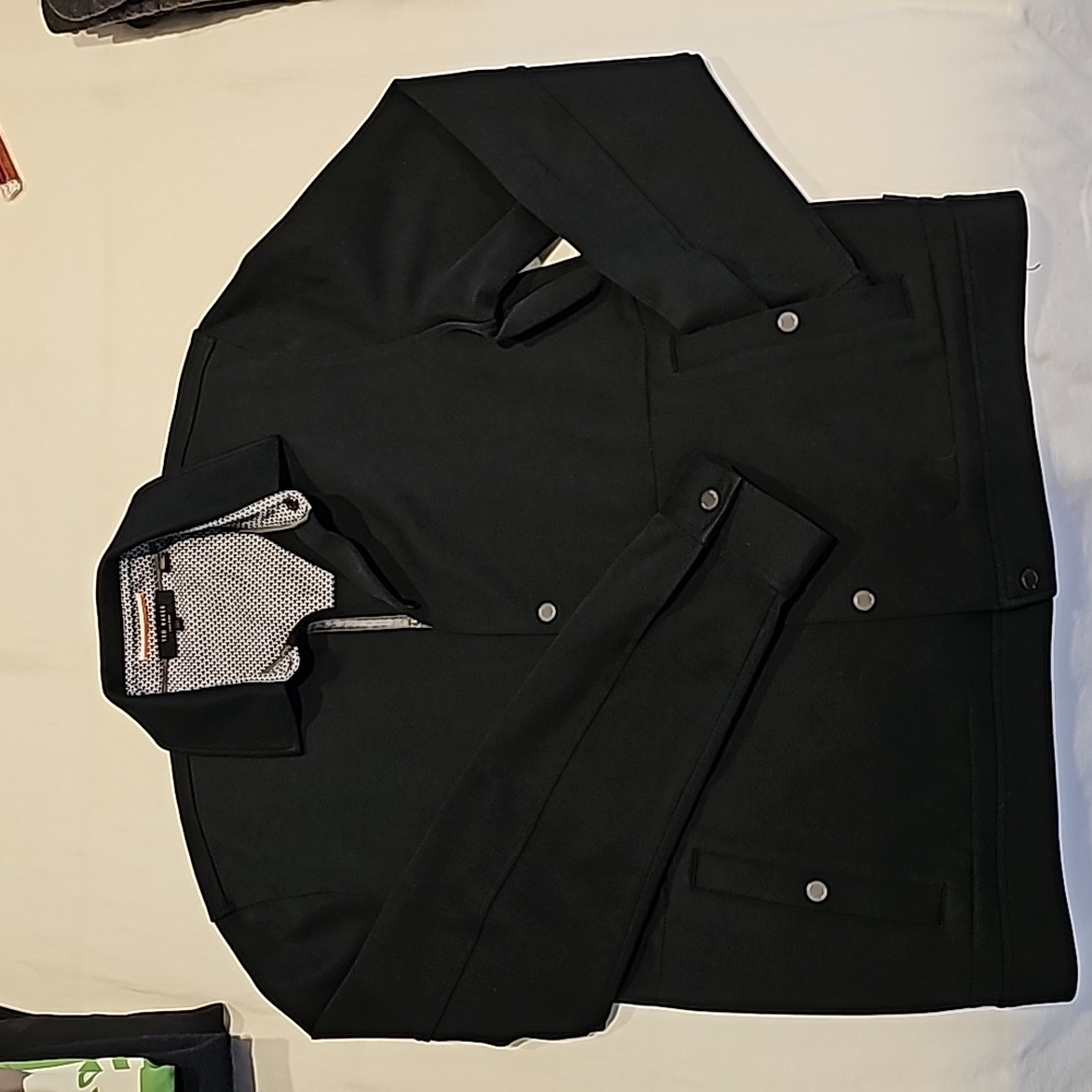 Ted Baker Men's Black Dane Twill Jacket Size 4